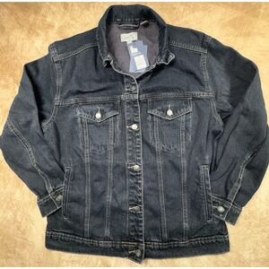 Women's Universal Thread Jacket Size Small Black Washed Denim Medium NWT